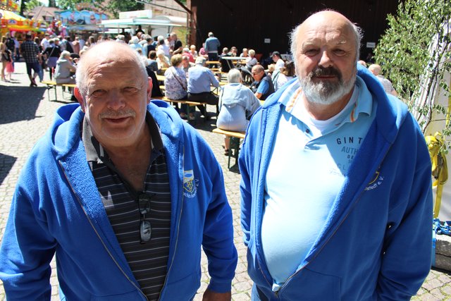 Rolf Dittmer (li.) und Uwe Fechtner gehörten dem 
Organisations-Team an