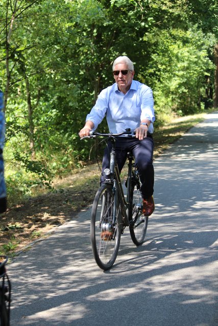 Auch Landrat Rainer Rempe nahm an der Tour teil
