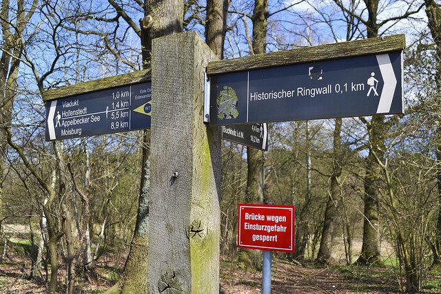 Die Brücke an der Alten Burg ist seit Monaten gesperrt | Foto: bim