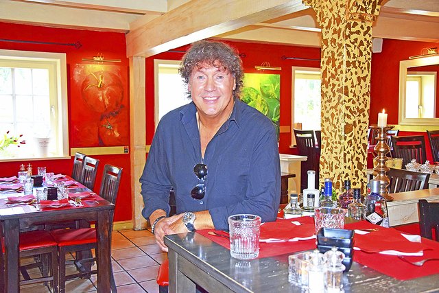 Pascal Krieger im Restaurant "Rossini" in Hittfeld. Hier geht er gerne speisen