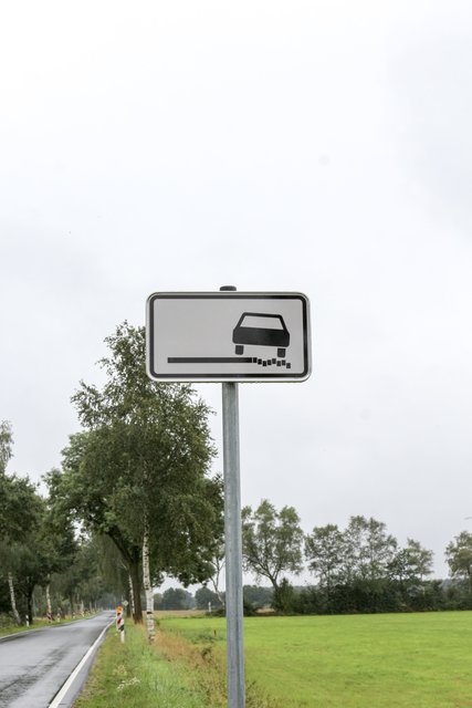 Es besteht die Gefahr, ins Bankett zu rutschen