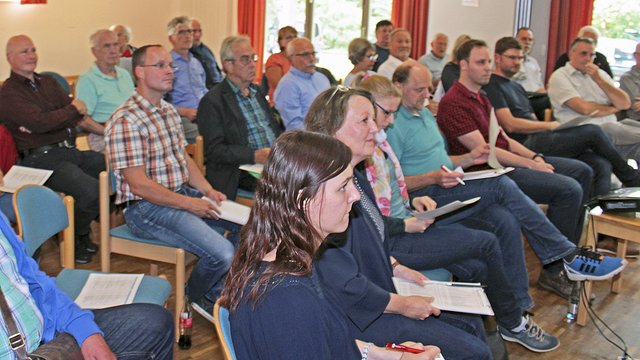 Engagiert für die Dorfregion: die Teilnehmer der Arbeitsgruppen Foto: jab