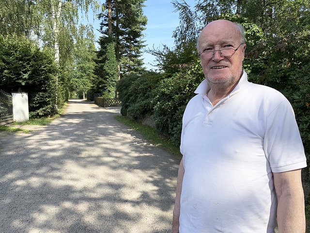 Wilfried Gerhard ist Sprecher der Ginsterkamp-Eigentümer. 
Sie wollen den Ausbau verhindern