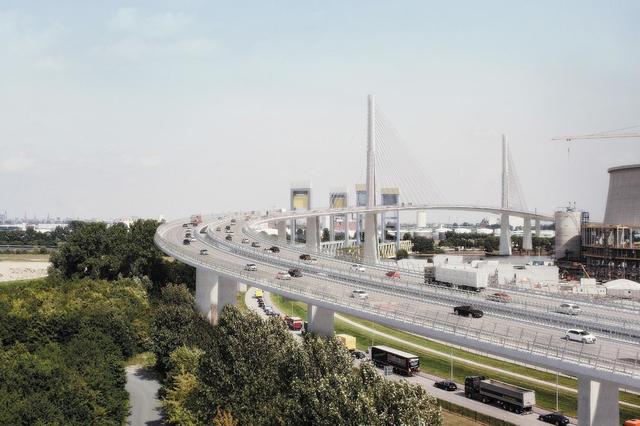 Ein Entwurf: So könnte eine Brücke der A26 Ost aussehen