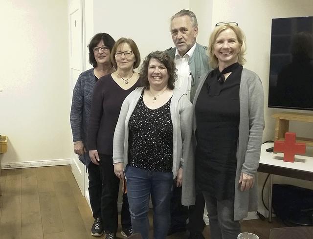 Der neue Vorstand des DRK Marxen (v. li.): Christina Peters,
Regina Rehm, Katja Heuer, Hermann Passe und Bettina Führer