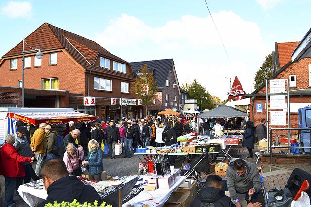 Auch in der Bahnhofstraße war viel los