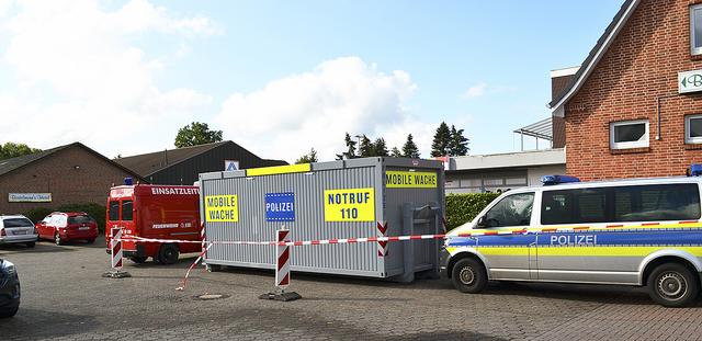 Die mobile Polizeiwache hatte in diesem Jahr Premiere beim Flohmarkt