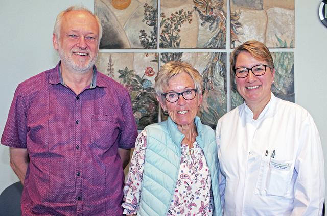 Ulrich Brachthäuser (v.li.), Rita Lüchau und Claudia Brandt bieten mit der Selbsthilfegruppe Unterstützung an