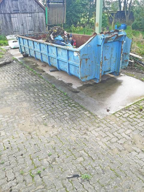 Ein Teil des Mülls landete über die Rechenreinigungsmaschine im Container am Schöpfwerk