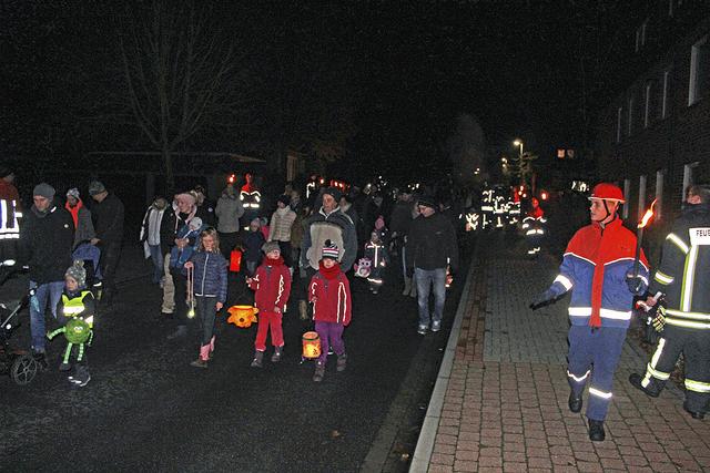 Viele Teilnehmer kamen zum jüngsten Laternenumzug der Salzhäuser Kinderfeuerwehr  | Foto: ce