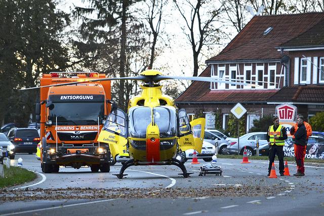 Einer der beiden Rettungshubschrauber