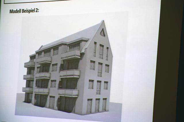 Der Entwurf des Büros Artrium Architekten zeigt eines der geplanten Wohngebäude