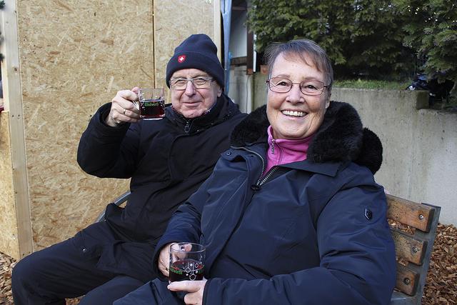 Brigitte und Dieter Schröder genossen die Atmosphäre auf dem Weihnachtsmarkt