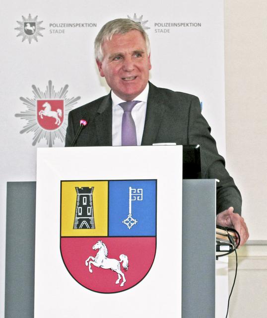 Polizeipräsident Thomas Ring sicherte den Anwesenden die volle Unterstützung der Polizei zu
