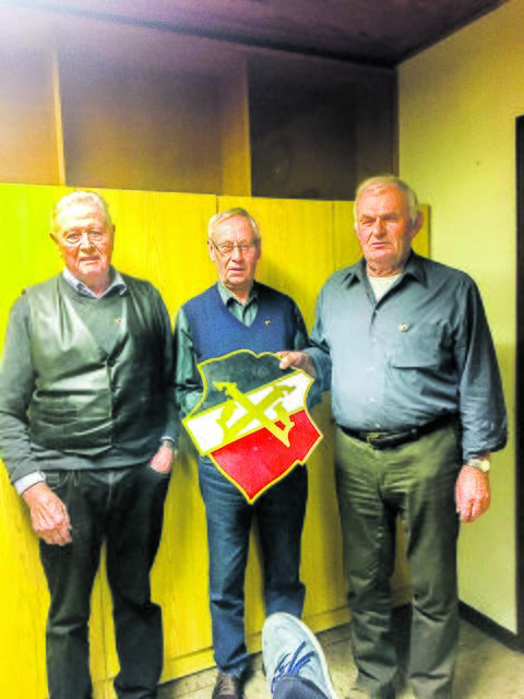 Die Geehrten (v. li.): Helmut Hilmer, Herbert Heins und Dieter Bargmann
