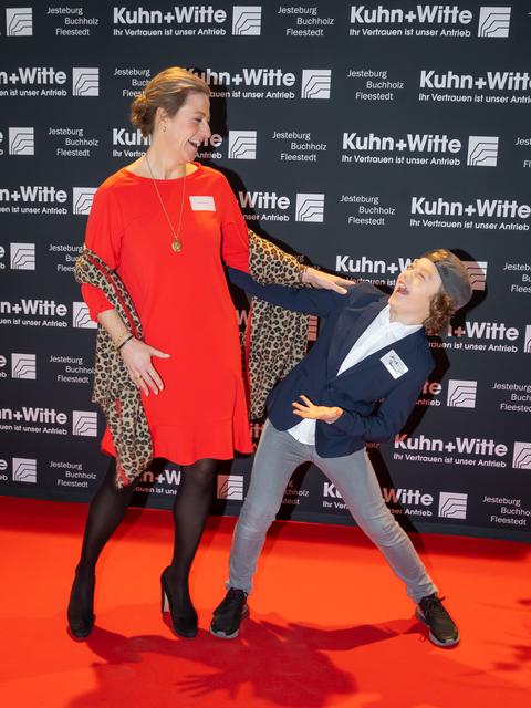 Hatten viel Spaß: Claudia Rommel (Kuhn + Witte) mit ihrem Sohn Nick | Foto: Gilbert Studios Jesteburg