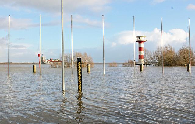 Anhand des Pegelstandes wurde schnell deutlich: Es handelte sich um eine schwere Sturmflut | Foto: jab