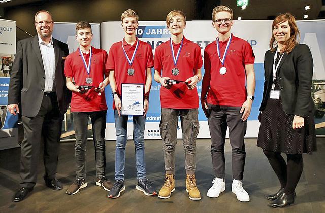 Auf den zweiten Platz gelangte das Team der IGS Buchholz | Foto: Nordmetall