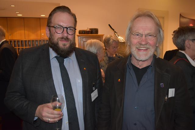 Stefan Zimmermann (li., Museumsdirektor des Freilichtmuseums am Kiekeberg) mit Klaus-Wilfried Kienert | Foto: Axel-Holger Haase