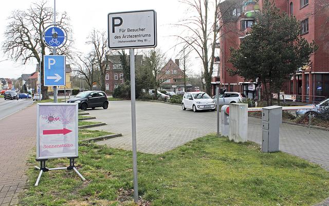 Der MVZ-Parkplatz bleibt oftmals leer