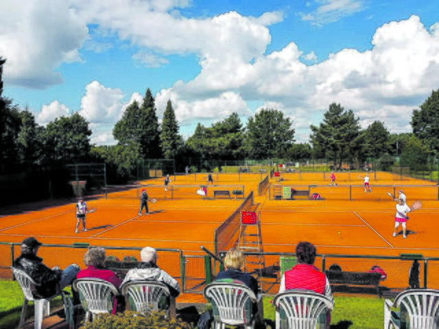 Die Tennisanlage an der Horner Straße