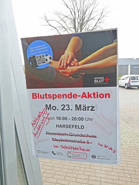 In Harsefeld wird die Blutspende-Aktion in das Schützenheim verlegt | Foto: jd