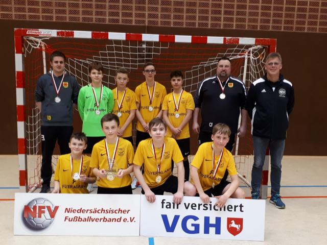 Die U14 C-Junioren des TSV Apensen gelangten ohne Finalturnier aufs Siegertreppchen | Foto: NFV