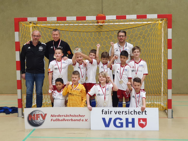 Die U9 F-Junioren des VfL Güldenstern Stade lagen mit 15 Punkten in ihrer Altersklasse vorn | Foto: NFV