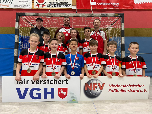 Die U10 E-Junioren JFV Buxtehude II trug mit elf Punkten dien Sieg davon | Foto: NFV