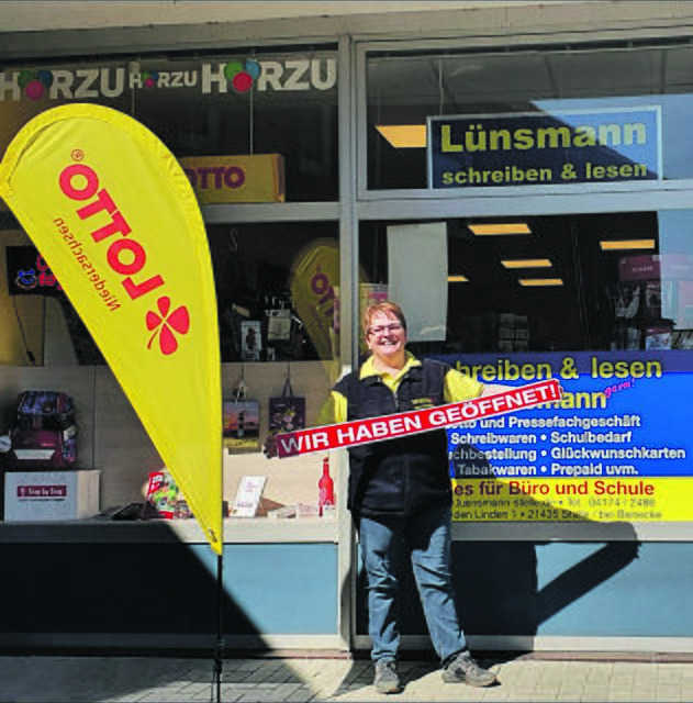 Inge Lünsmann, Lotto und Pressefachgeschäft, in Stelle | Foto: Alexander
