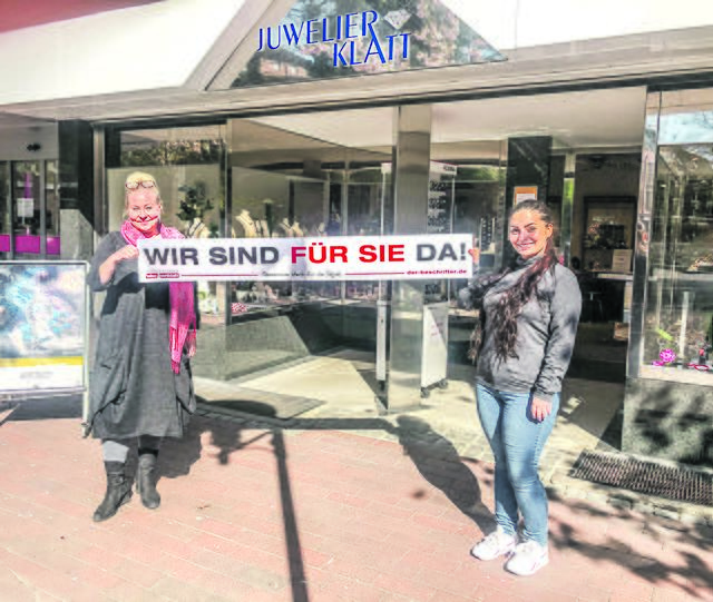 Hanna Kangasniemi (li.) und Evelin Dèzsi von Juwelier Klatt (Poststr. 2) in Buchholz | Foto: Falke