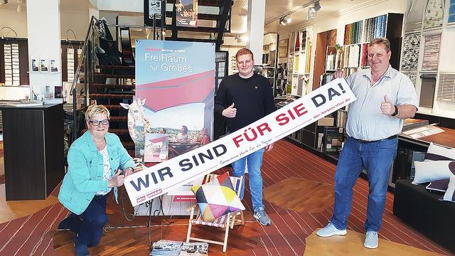 Sabine, Tim und Frank Heinze von Heinze Raumausstattung, Bahnhofstraße 53 in Tostedt | Foto: Dodenhoff