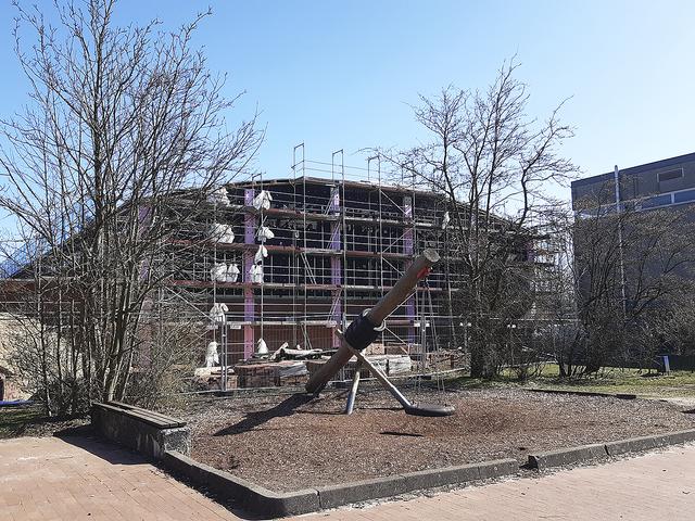 Die Dreifeld-Turnhalle im Schulzentrum am Buenser Weg