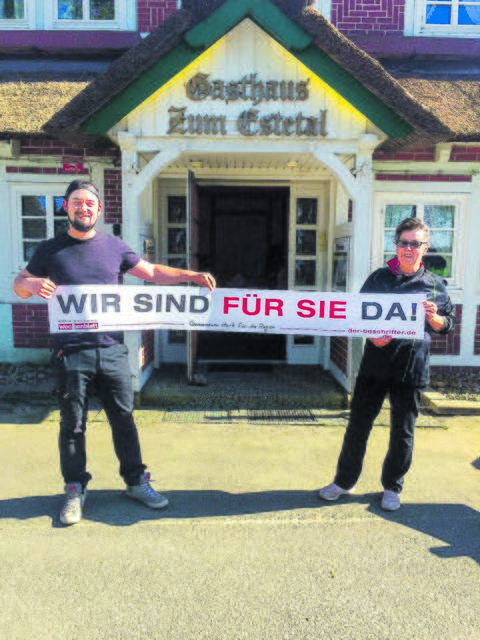 Claudia Ebeling und ihre Sohn Hendrick Ebeling vom Gasthaus zum Estetal in Kakenstorf | Foto: WOCHENBLATT