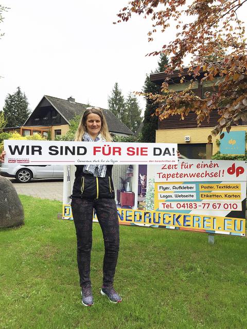 Inhaberin Andrea Slabon von DP Druck und Konzept - Die Onlinedruckerei in Jesteburg  | Foto: WOCHENBLATT