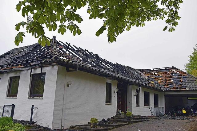 Das Einfamilienhaus ist unbewohnbar