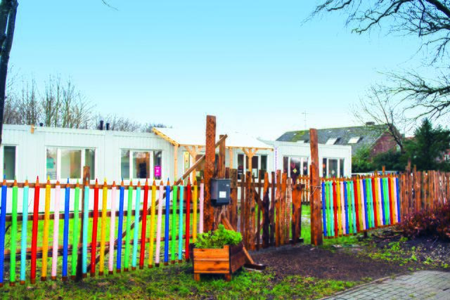 Zurzeit ist die Freie Schule Himmelpforten an der Schulstraße in Containern untergebracht | Foto: sb