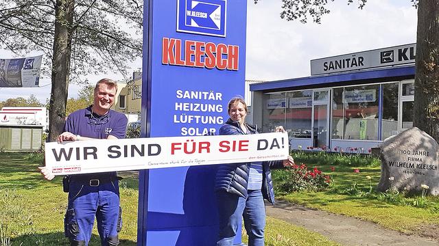 Yvonne Kuhr und Matthias Treptow von der Firma Kleesch in Tostedt | Foto: WOCHENBLATT