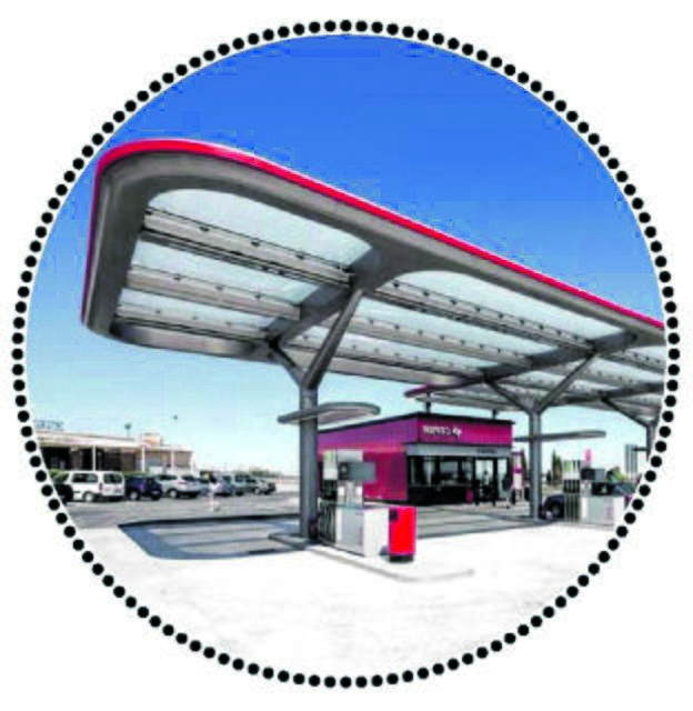 Die neue Raststätte soll Platz bieten für jeweils 100 Pkw und Lkw | Foto: Nanz-Gruppe 
