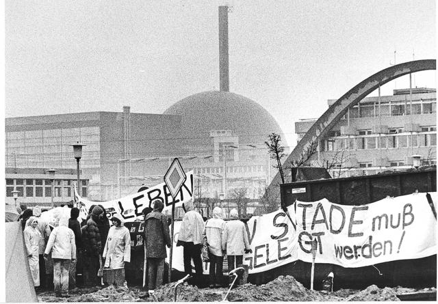 Protest gegen das AKW in Stade