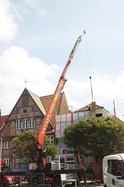 Schon seit Jahren eine Baustelle am St.Petri-Platz: Das neue Buxtehude Museum mit dem Umbau am Samel
