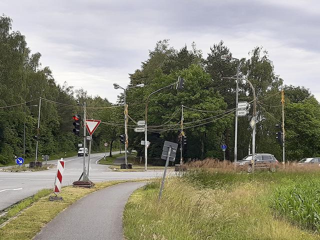 Unansehnlich: Das Ampelprovisorium gibt es bereits seit 2014