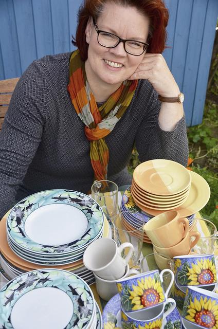 Stammtisch-Gründerin Dagmar Penzlin hat für ihren Geschirrverleih bereits erste Porzellanspenden erhalten
