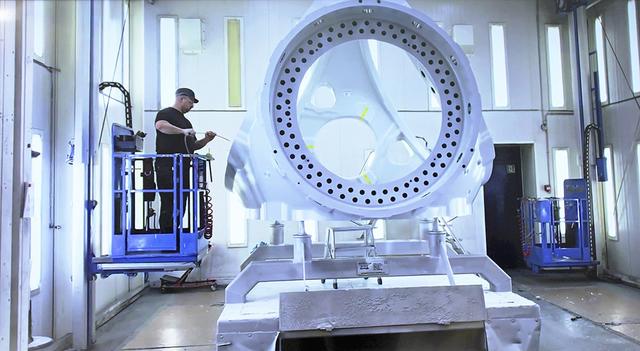 Im Stader Werk wurden XXL-Teile für Windkraftanlagen produziert