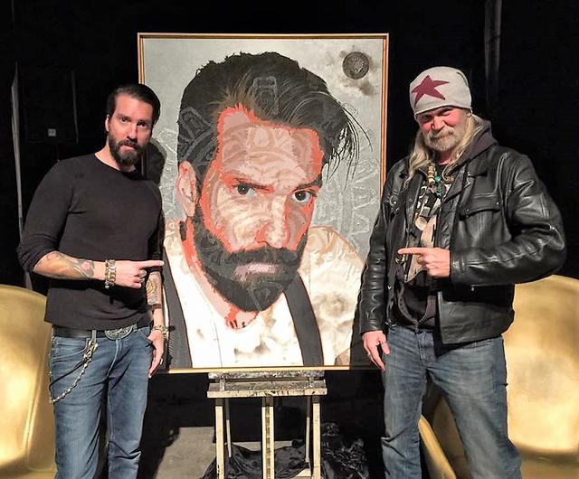 Ole Ohlendorf fertigte ein Porträt von Alec  Völkel von der Band "The Boss Hoss" an | Foto: Ohlendorff