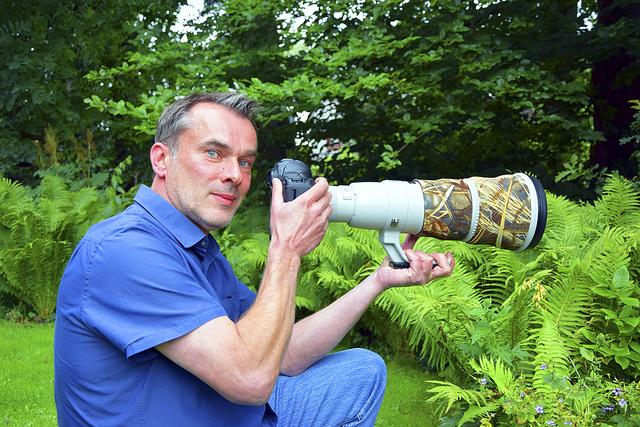 Stephan Hellebrand findet Tiermotive auch im eigenen Garten | Foto: ts