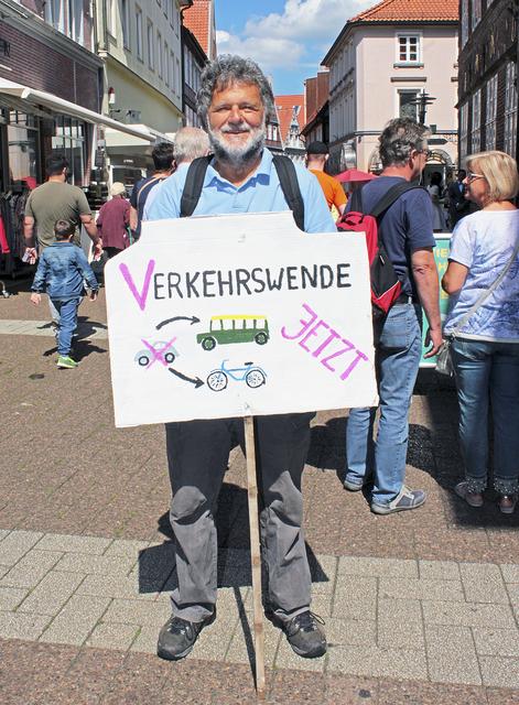 Walter Tauber fordert: "Verkehrswende jetzt" | Foto: jab