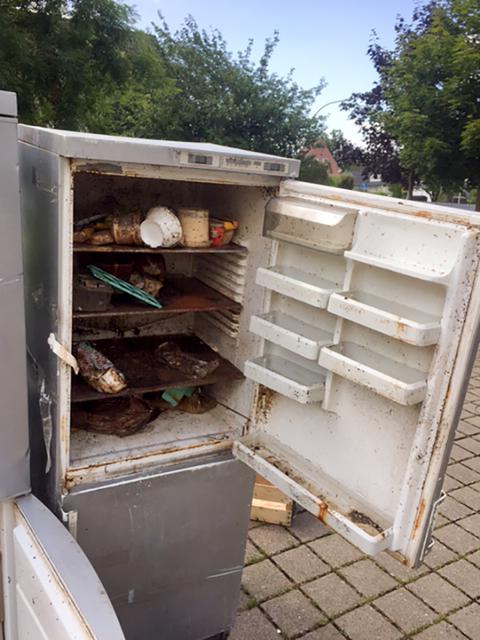 Der Kühlschrank im Albert-Schweitzer-Viertel Foto: Schmalfeldt