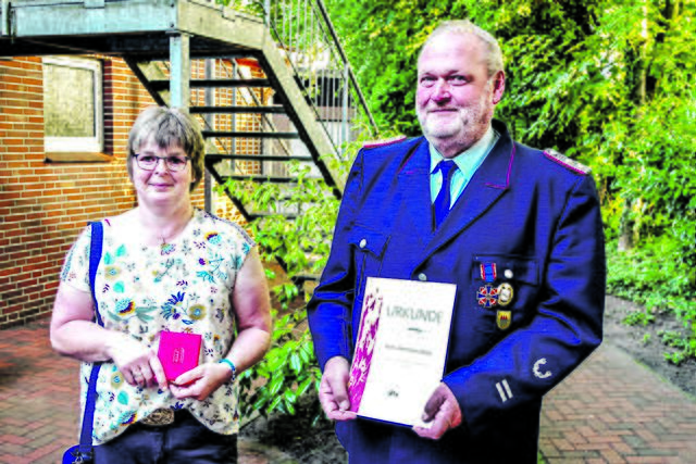 Wurden im kleinen Kreis geehrt: Hans Hermann und Erika Wick