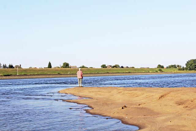 Zahlreiche Sandbänke wurden freigelegt